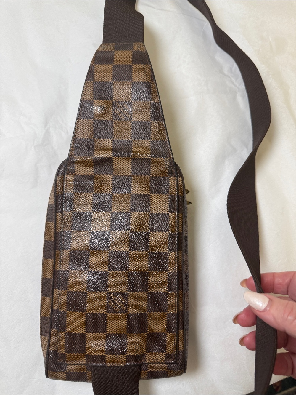 Louis Vuitton Damier Ebone Geronimos Crossbody Sling Bag - Picture 6 of 15